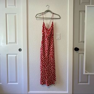 Happy Honeymoon Midi Red Dress